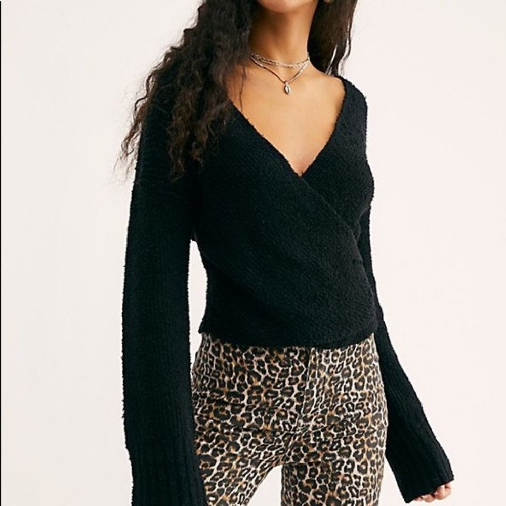 Free People Sensual Wrap Sweater S